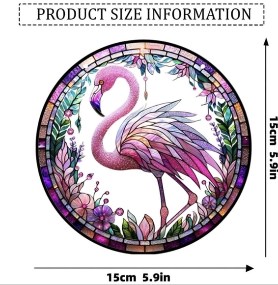 Pink Flamingo Acrylic Suncatcher - Picture 4 of 9